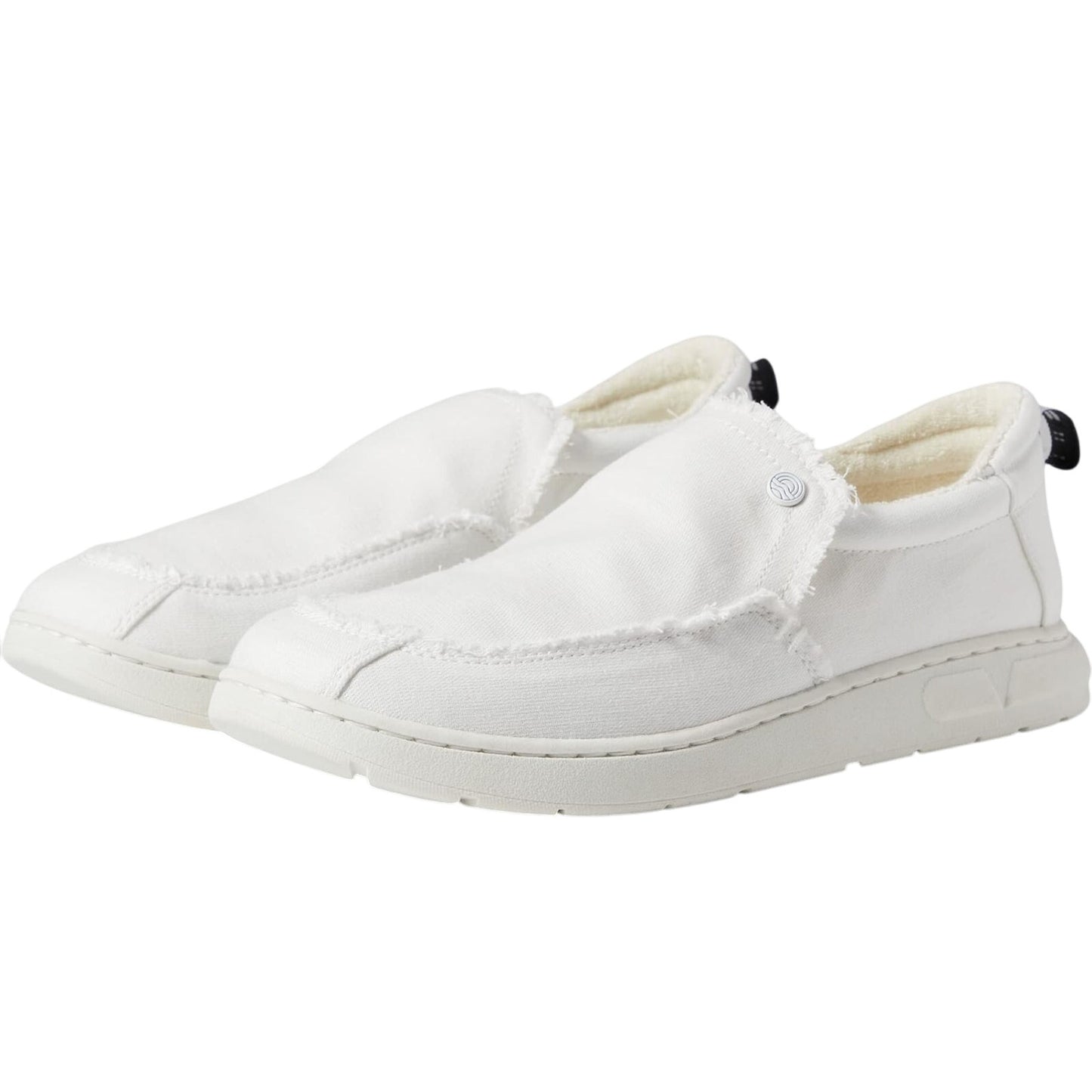 Vionic Beach Mens Seaview Laceless Slip-on Sneakers US 11 M White Canvas NIB