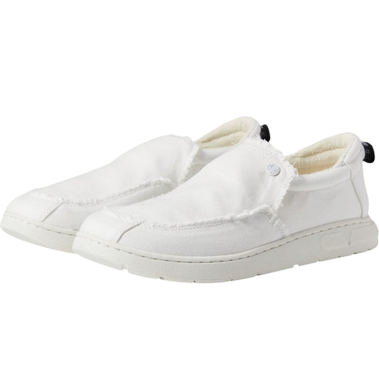 Vionic Beach Mens Seaview Laceless Slip-on Sneakers US 11 M White Canvas NIB