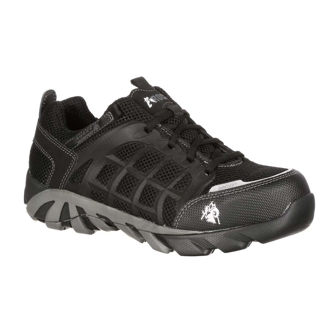 ROCKY Mens TrailBlade Athletic Work Shoes 10 WIDE Black Comp Toe Waterproof NIB