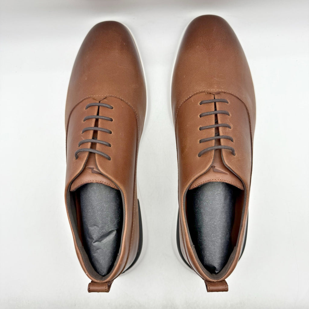 Wolf & Shepherd Men Crossover Longwing Oxford Sneaker 11.5 M Brown Leather NIB