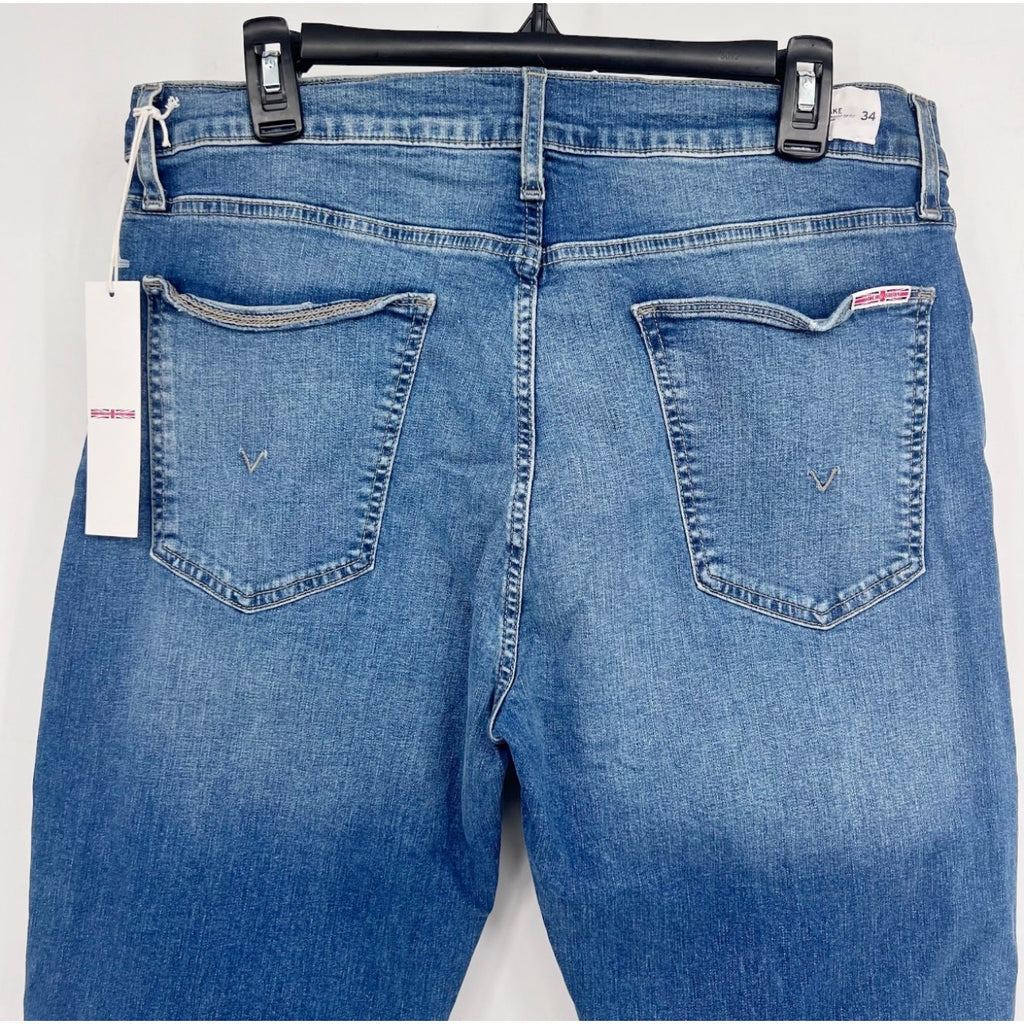 HUDSON Men's Blake Slim Straight Jeans 34x31 Blue Sullivan Denim Stretch NWT