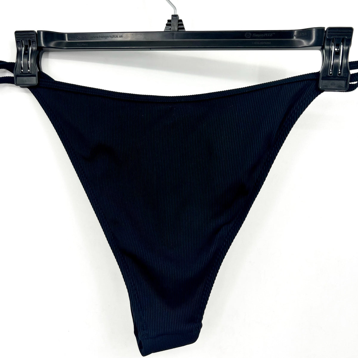 L*SPACE Women's Remi Bitsy Bikini Bottoms XL Black Cheeky Coverage NWT