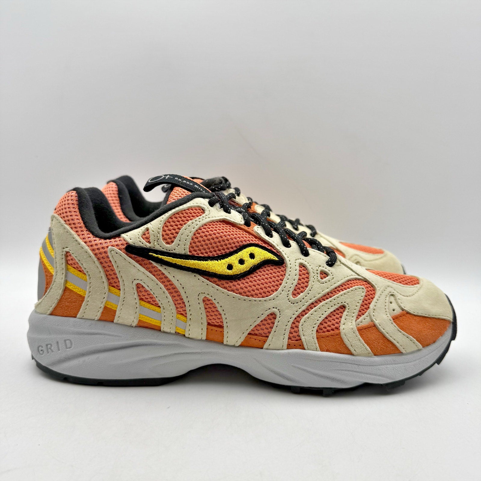 Saucony Mens Grid Azura 2000 Athletic Shoes Size 8 EU 41 Orange Tan NIB