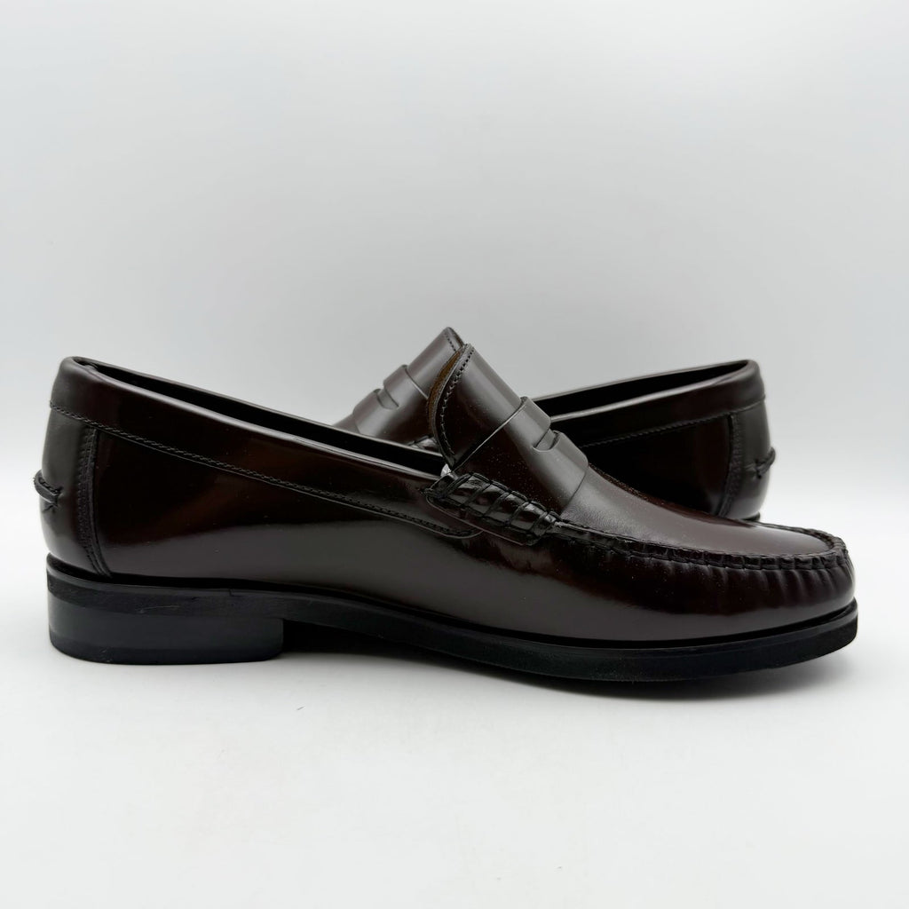 Florsheim Mens Berkley Flex Penny Loafer Size 11.5 Burgundy Brown Leather NWOB