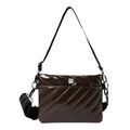 THINK ROYLN Diagonal Bum Bag 2.0 Medium Glossy Chocolate Brown NWOT