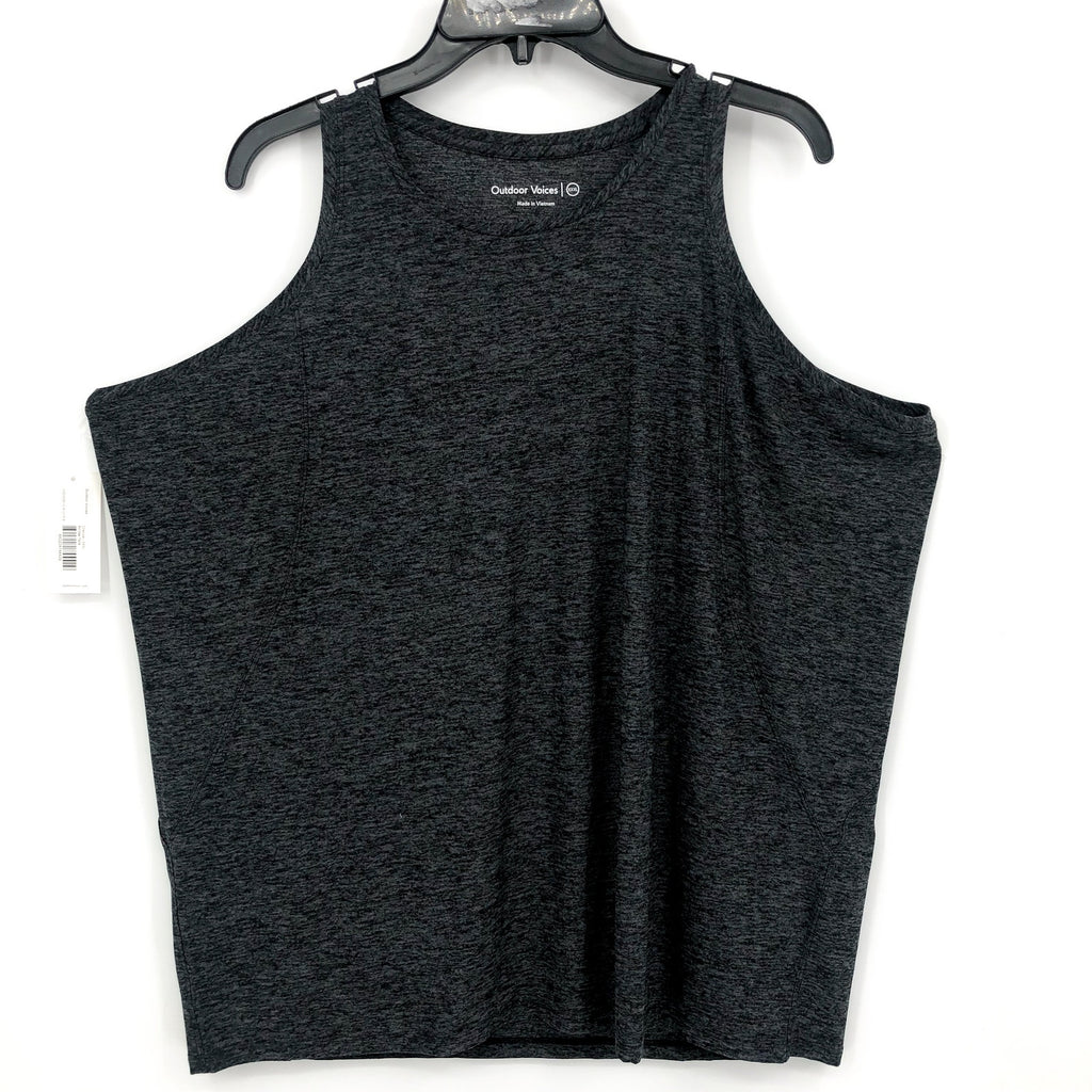 OUTDOOR VOICES Women's All Day Tank Top 3XL Charcoal Gray CloudKnit NWT