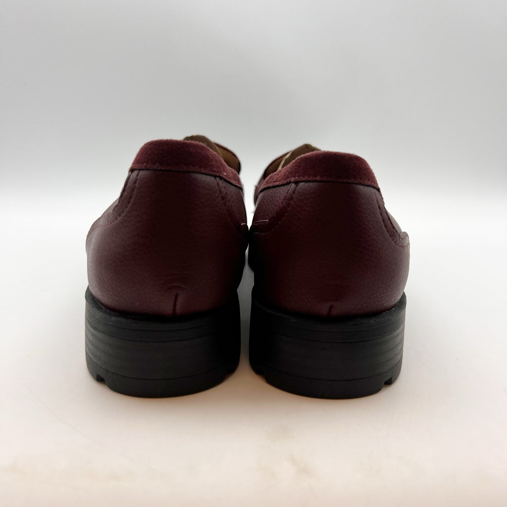 LifeStride Womens Logan Flat Loafers Size 8 EU 38.5 Wine Red NIB