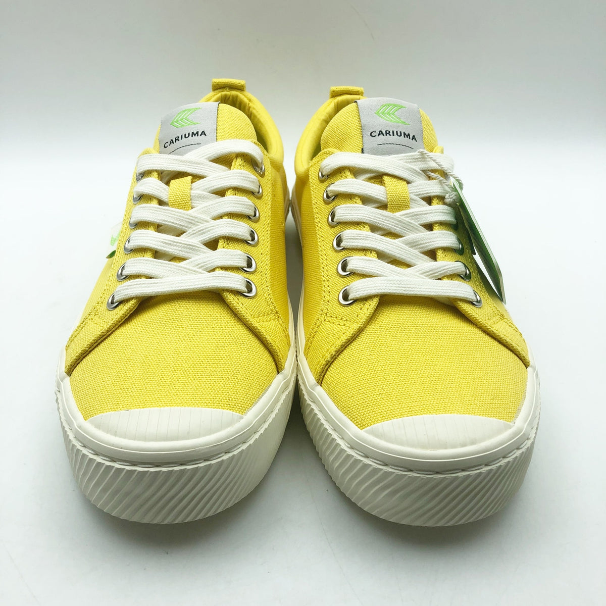 Cariuma OCA Low Canvas Sneaker Men's 9 Women's 10.5 Yellow Organic Cotton NIB