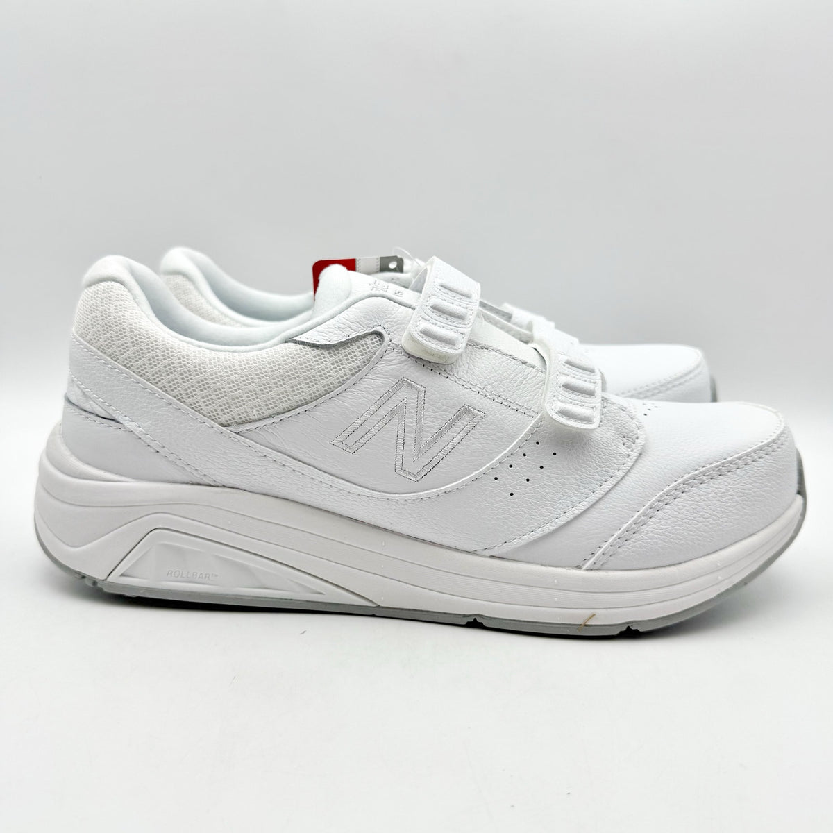 New Balanc 928v3 Walking Sneakers Womens 9.5 Mens 8 White Leather NIB