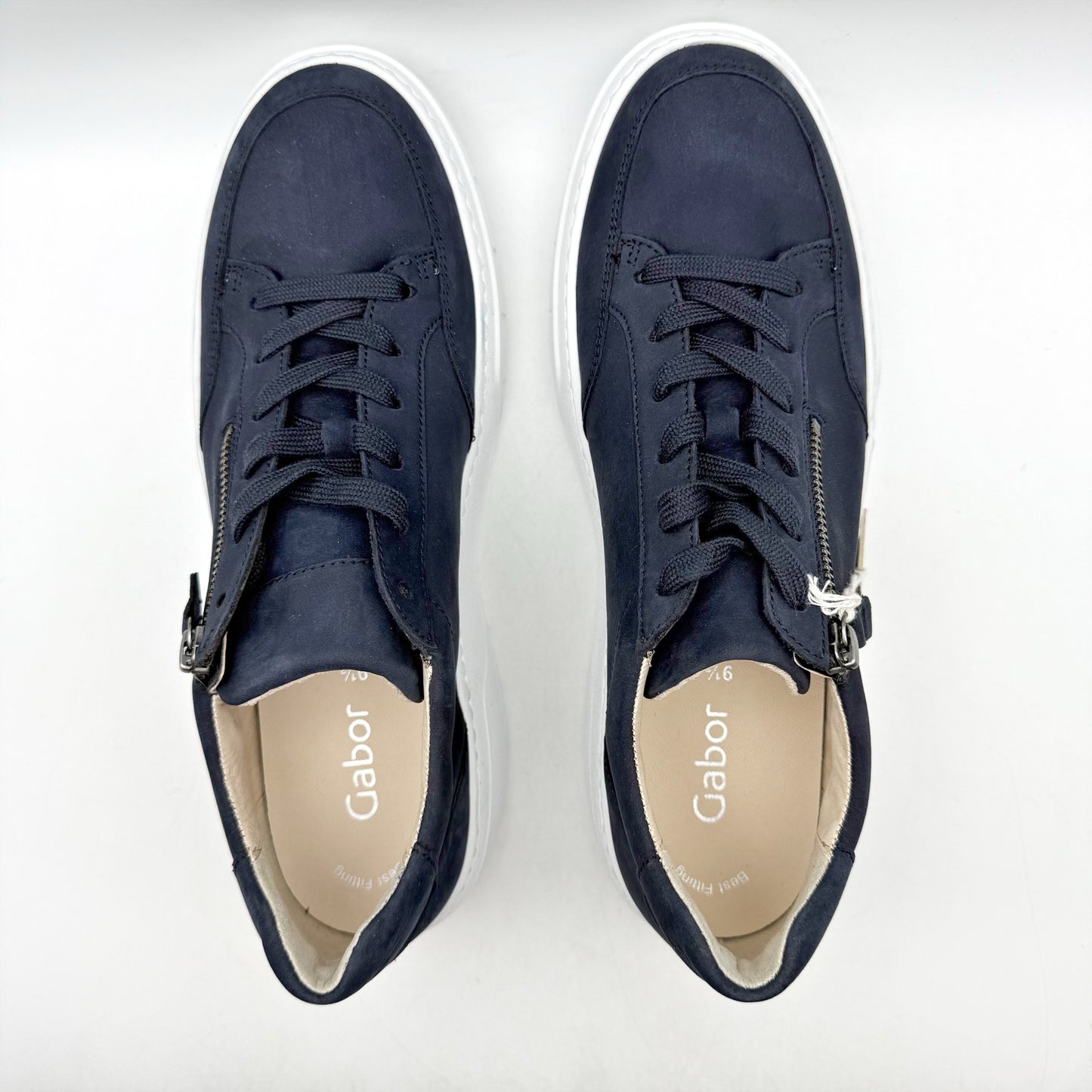 Gabor Womens 53.220 Sneakers UK 9.5 US 12 Navy Suede NWOB