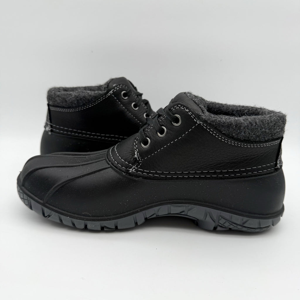 Baffin Womens Whitetail ll Ankle Sneakers US 9 EU 39 Black Leather Insulated NIB