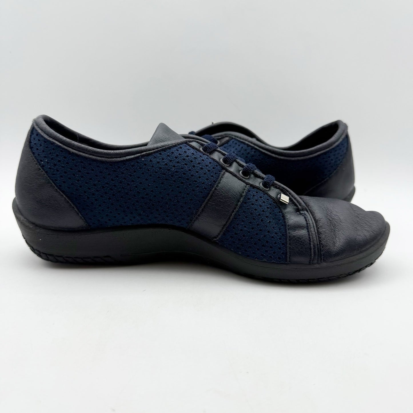 Arcopedico Womens Leta Shoes EU 43 US 12 B Blue Black Lace Up NIB