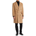 Nordstrom Mens Double Breasted Overcoat Medium Tan Dale Wool Cashmere NWT