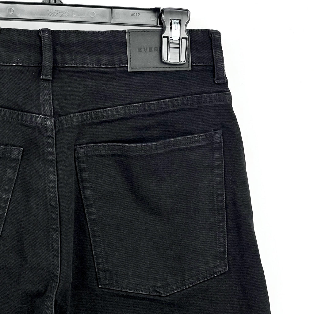 EVERLANE Women's The Curvy Way High Jeans 29x27 US 8 Black Organic Cotton NWT