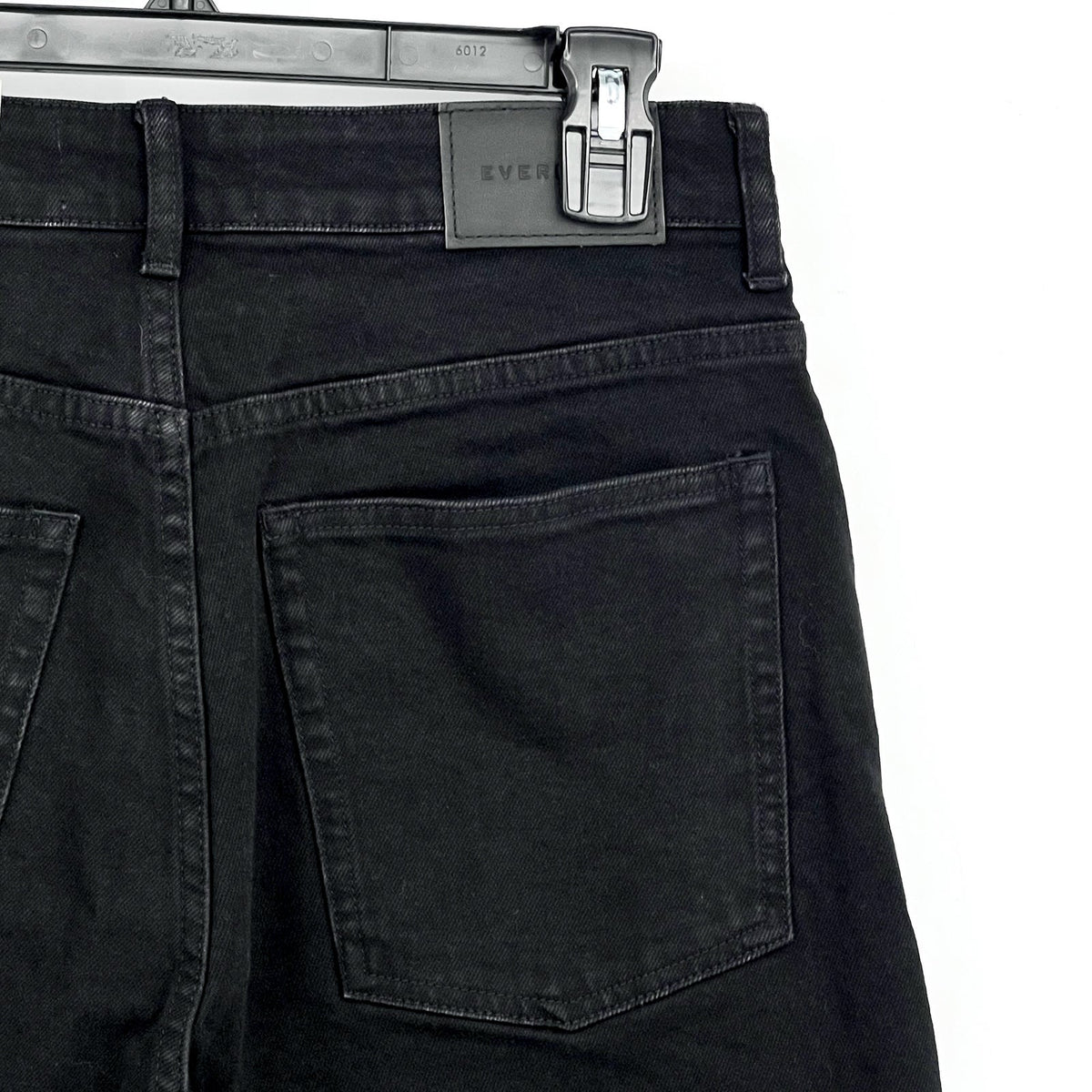 EVERLANE Women's The Curvy Way High Jeans 29x27 US 8 Black Organic Cotton NWT