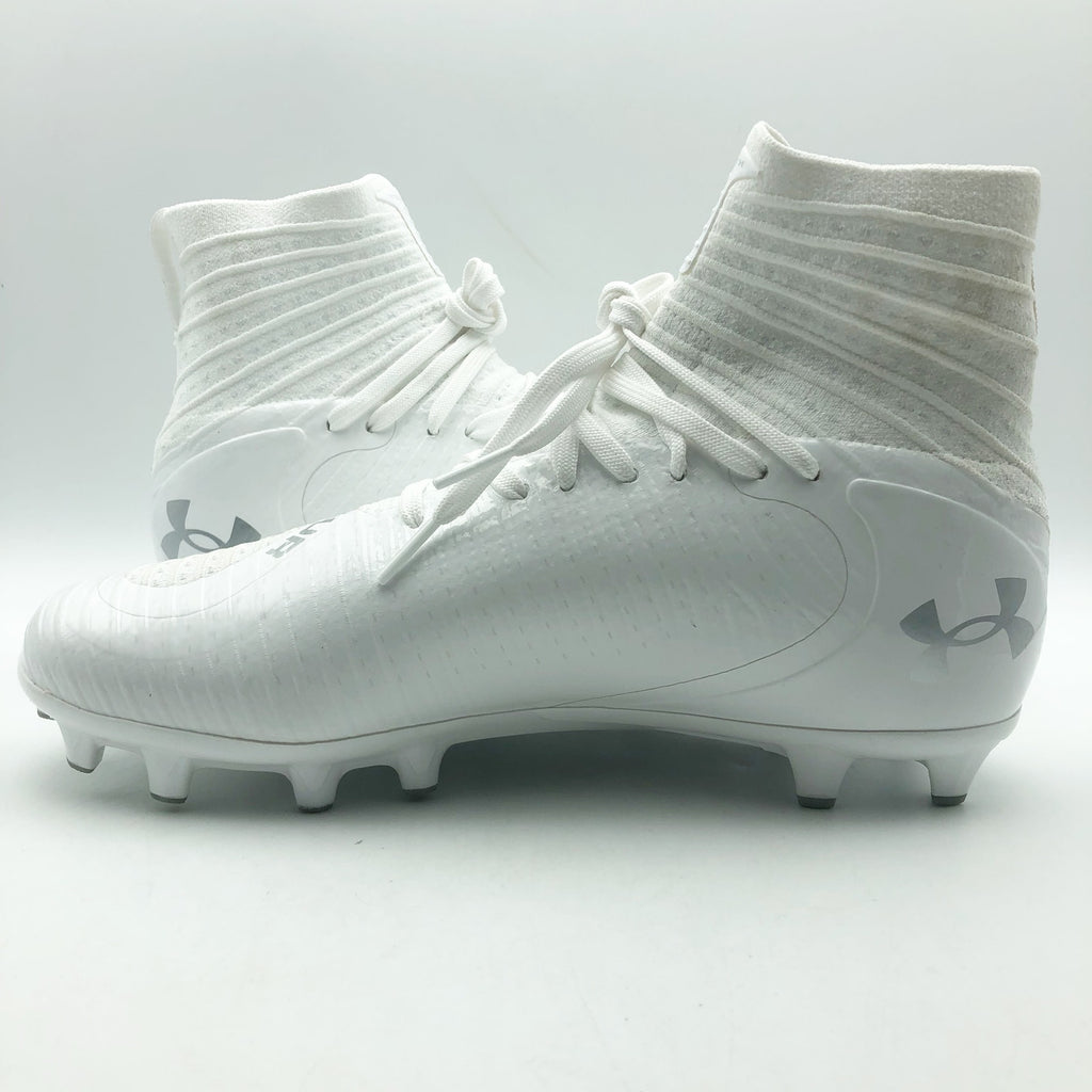 Under Armour Men Highlight MC 2.0 High Top Football Cleats Size 8 White NWOB