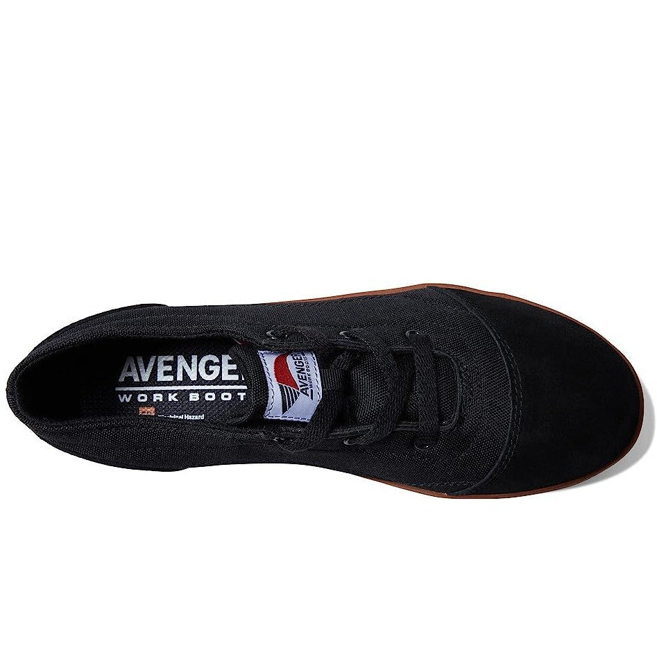 Avenger Mens Blade 3 Eye Low Work Shoes 9 WIDE Black Comp Toe A134 SR EH NIB