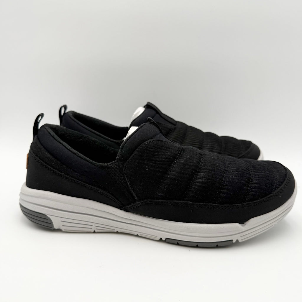 Ryka Womens Adel Sneakers Size 9 Wide Black Slip On Water Resistant NIB