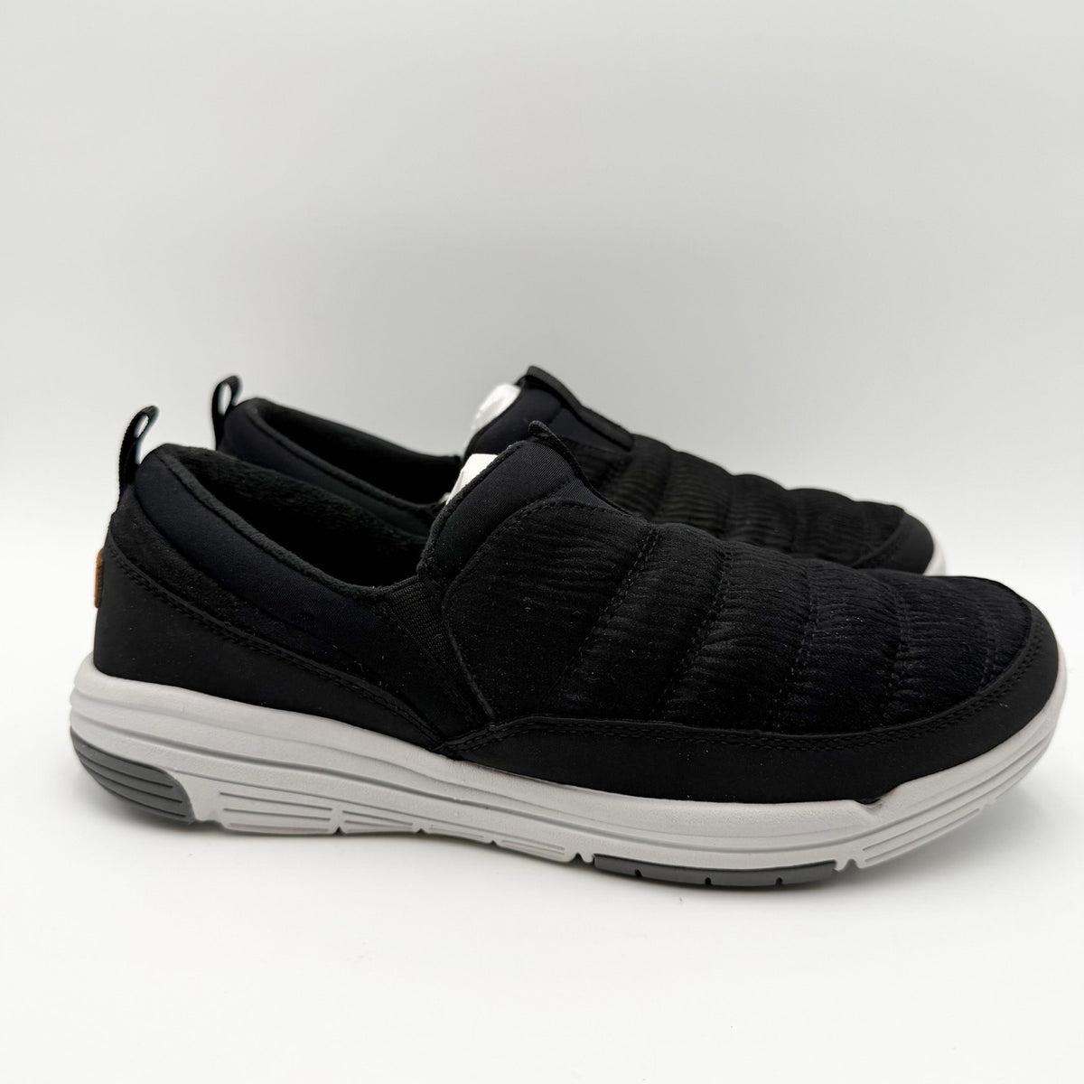 Ryka Womens Adel Sneakers Size 9 Wide Black Slip On Water Resistant NIB