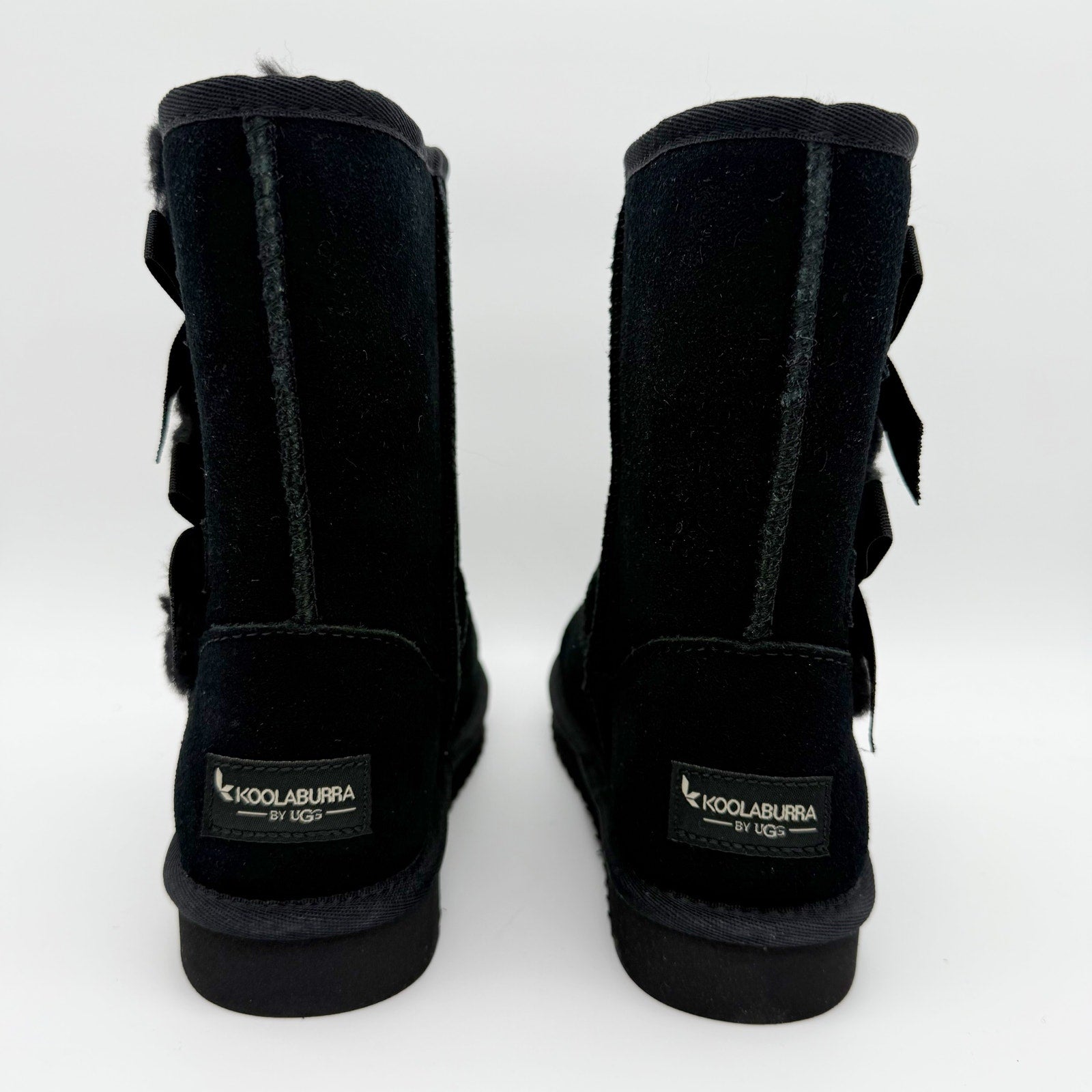 Koolaburra by UGG Womens Victoria Short Winter Boots US 5 EU 36 Black Suede NIB