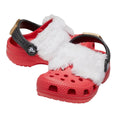 Crocs Unisex Santa Classic Clogs Little Kids 11 Festive Red White Black NWT