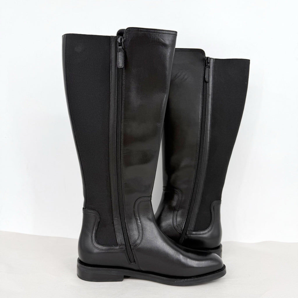 Cole Haan Womens Celestina Knee High Boots Size 8.5 M EU 39 Black Leather NIB