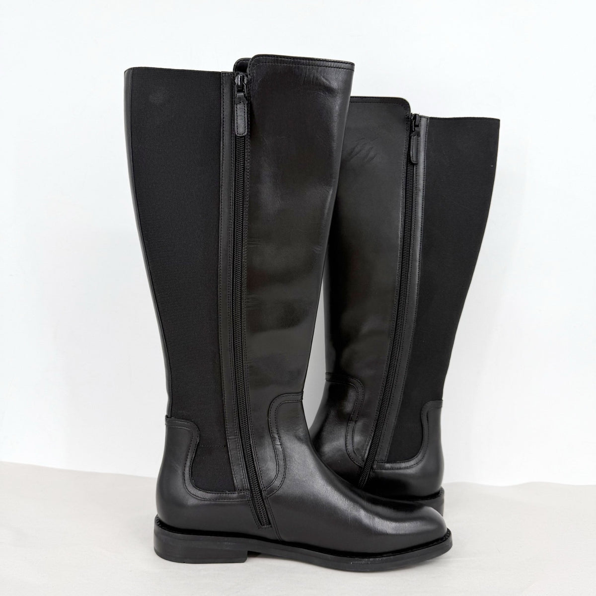 Cole Haan Womens Celestina Knee High Boots Size 8.5 M EU 39 Black Leather NIB