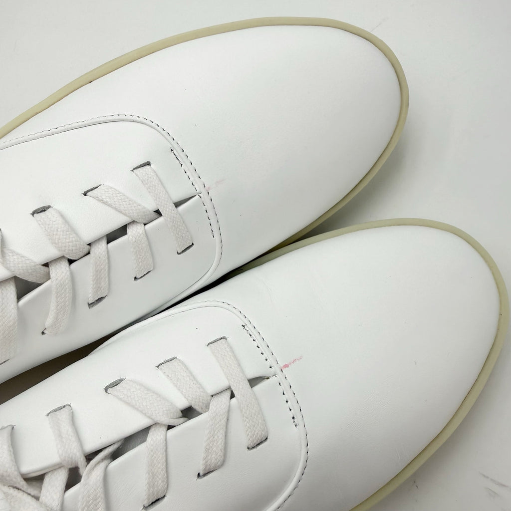 Wolf & Shepherd Cruise Lace Up Sneakers Mens 8 Womens 9.5 White Leather NIB