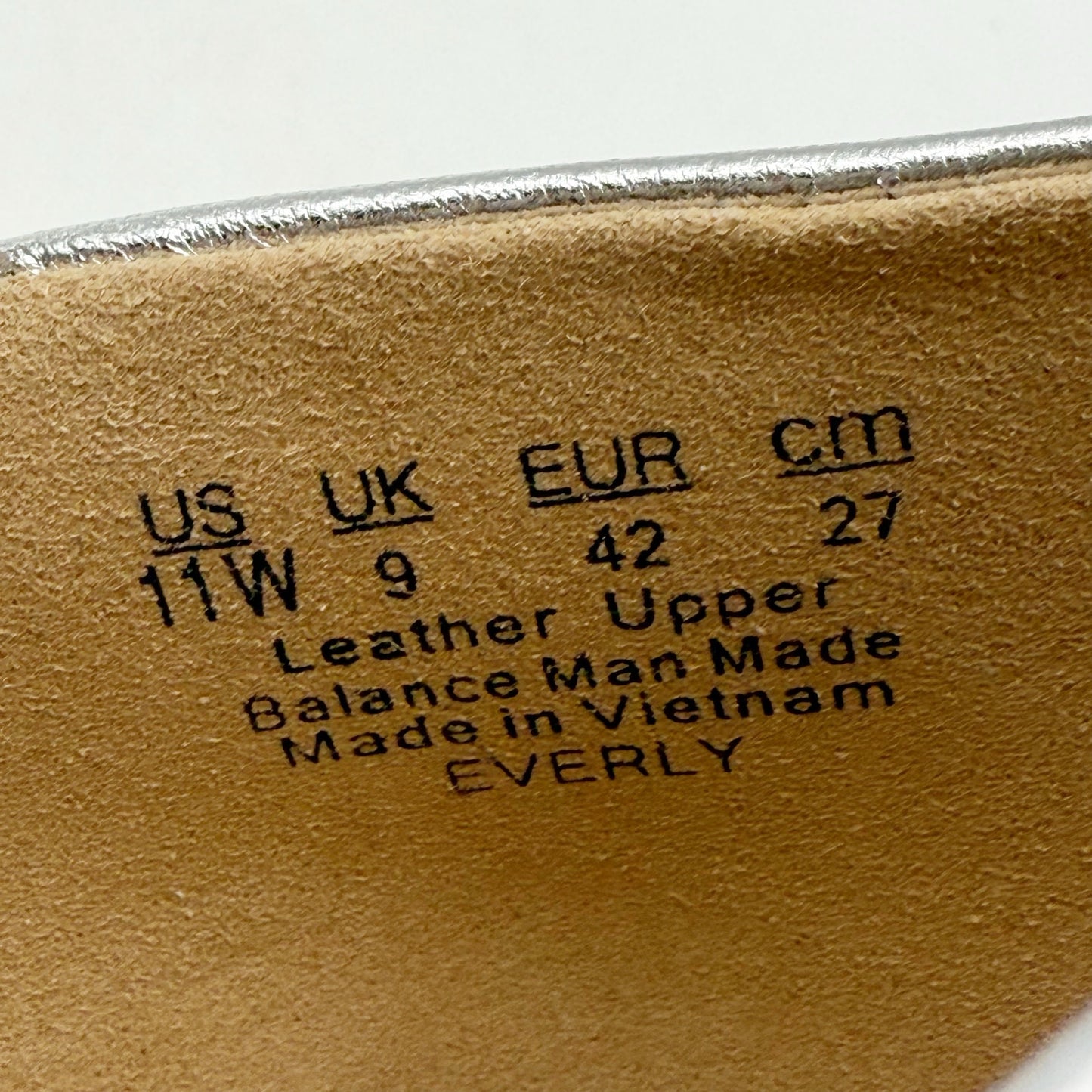 Naturalizer Womens Everly Pumps US 11 Wide EU 42 Silver Leather NWOB