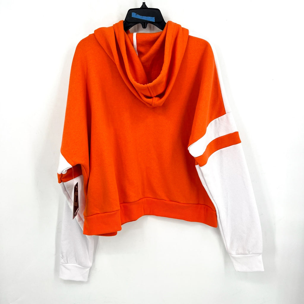 COLOSSEUM Womens Sam Houston State Stripe Pullover Hoodie Small Orange White NWT