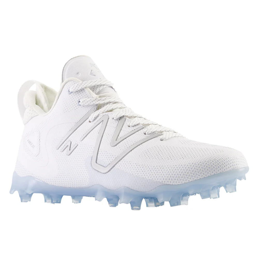 New Balance Mens Freeze 4.0 Lacrosse Cleats Size 7.5 White Blue Athletic NWOB