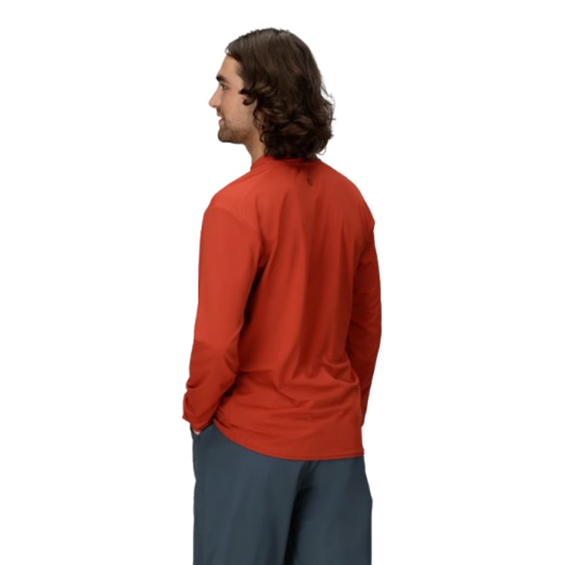 MARMOT Men's AirExchange Long-Sleeve Crew T-Shirt Large Orange UPF 50 NWT