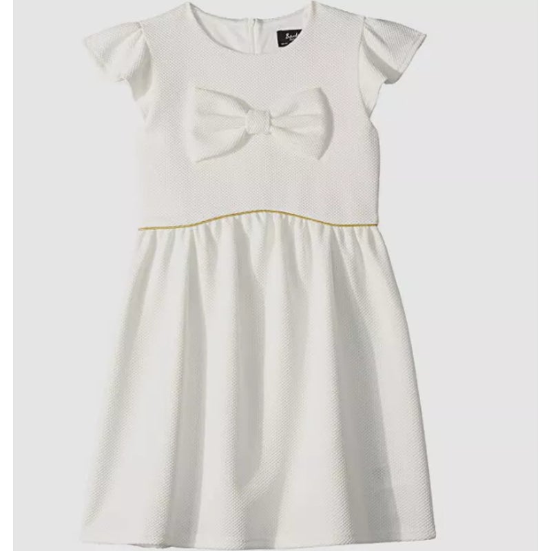 BARDOT Toddler Girls Waffle-Knit Mini Dress 24 Months Gardenia White NWT