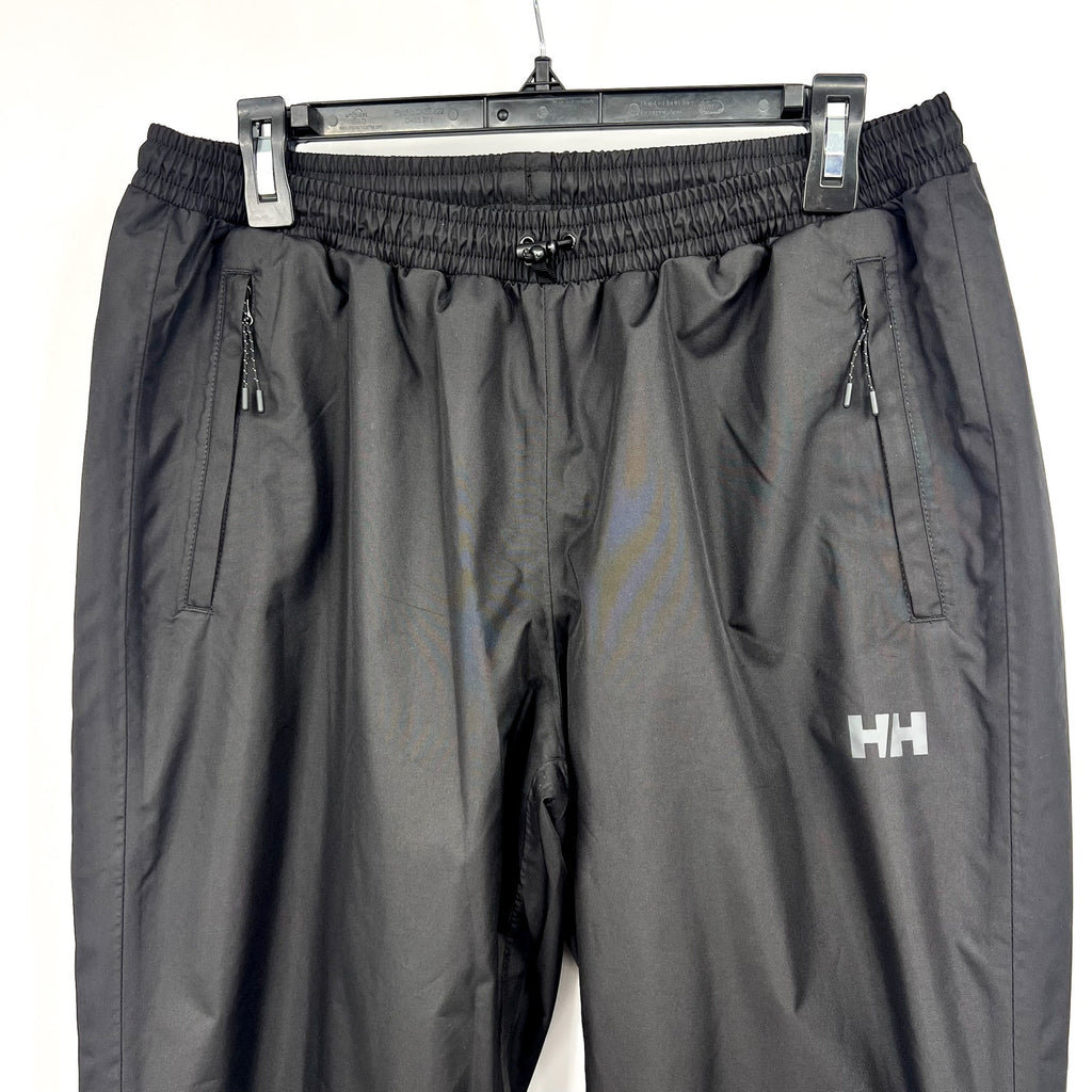 HELLY HANSEN Women's Vancouver Rain Pants Large Black Waterproof Windproof NWT