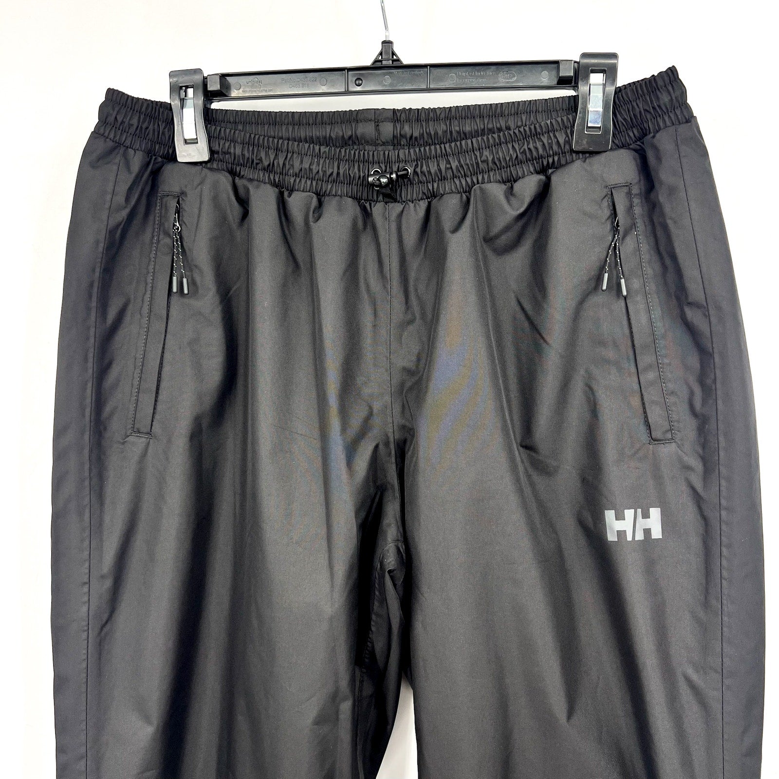 HELLY HANSEN Women's Vancouver Rain Pants Large Black Waterproof Windproof NWT