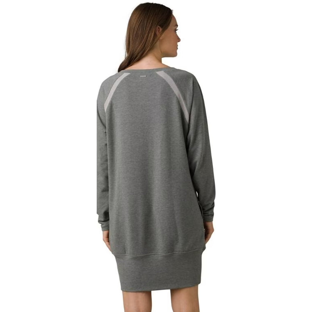 Prana Womens Rosie Sweatshirt Dress XS Grey Long Sleeve Pullover NWT