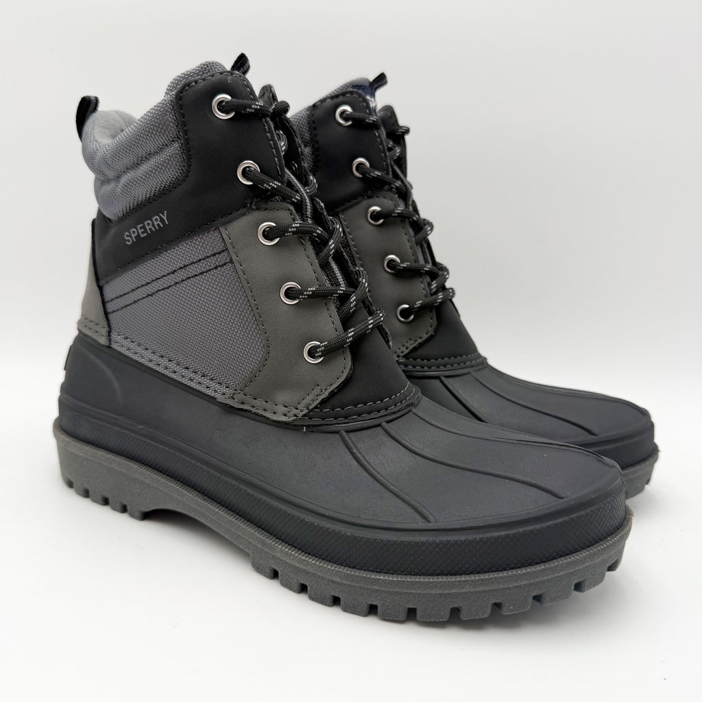 SPERRY Kids Storm Hopper Winter Boots Size 5 EU 37 Grey Black NWOB