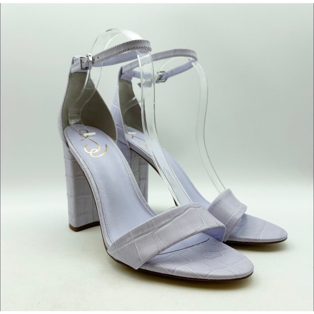 SAM EDELMAN Womens Yaro Dress Sandals Size 10M Purple Leather Heel NWOB