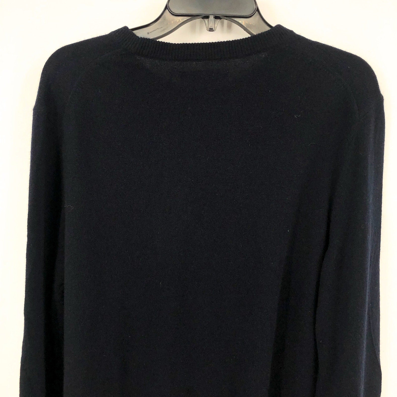 Everlane Mens Grade-A Cashmere Crew Sweater Large Dark Navy Blue NWT