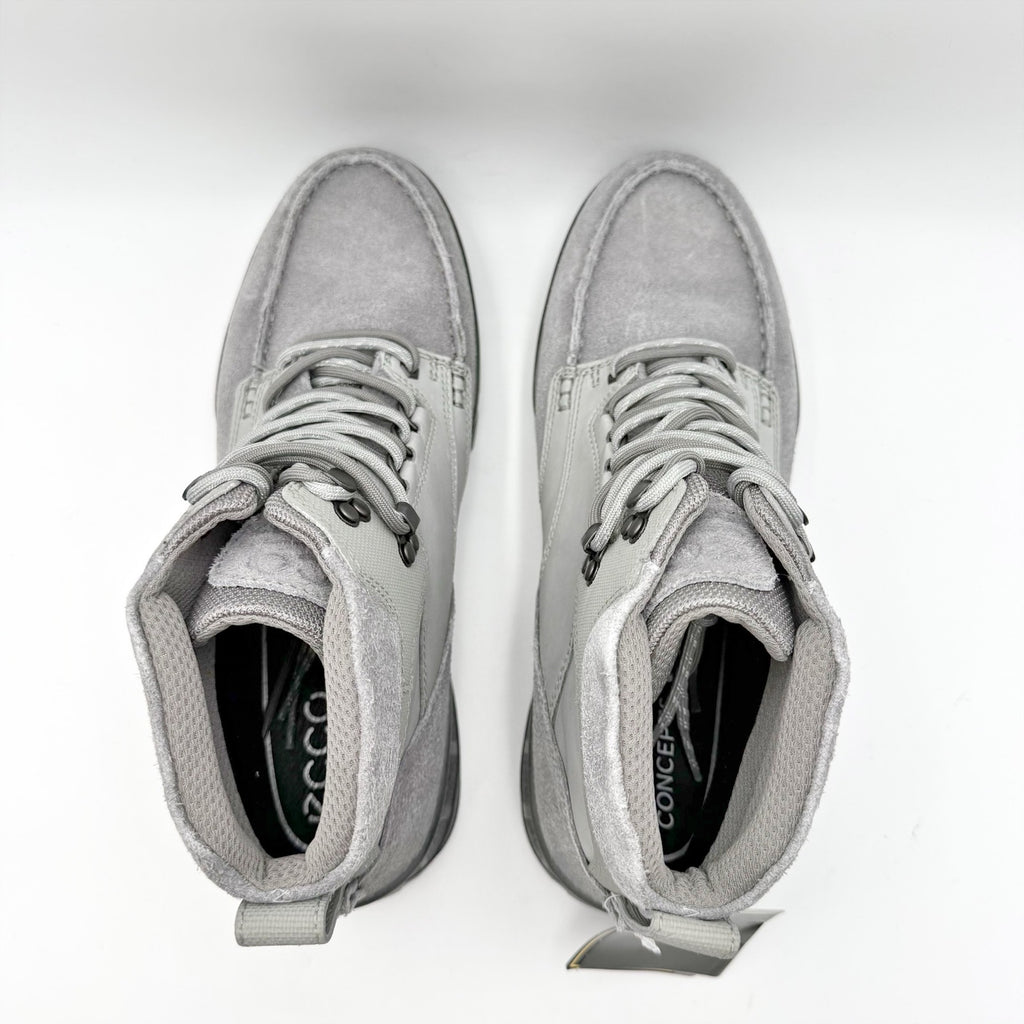 ECCO X Concepts Mens Track 25 Boots EU 44 US 10-10.5 Grey Leather Gortex NWT