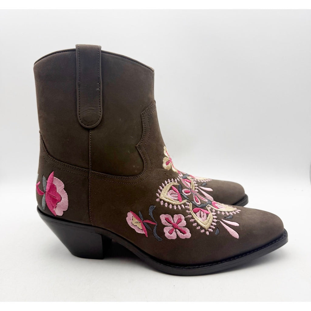 Diba True Women Cains Ville Western Bootie Size 9 M Brown Multi Leather NWOB