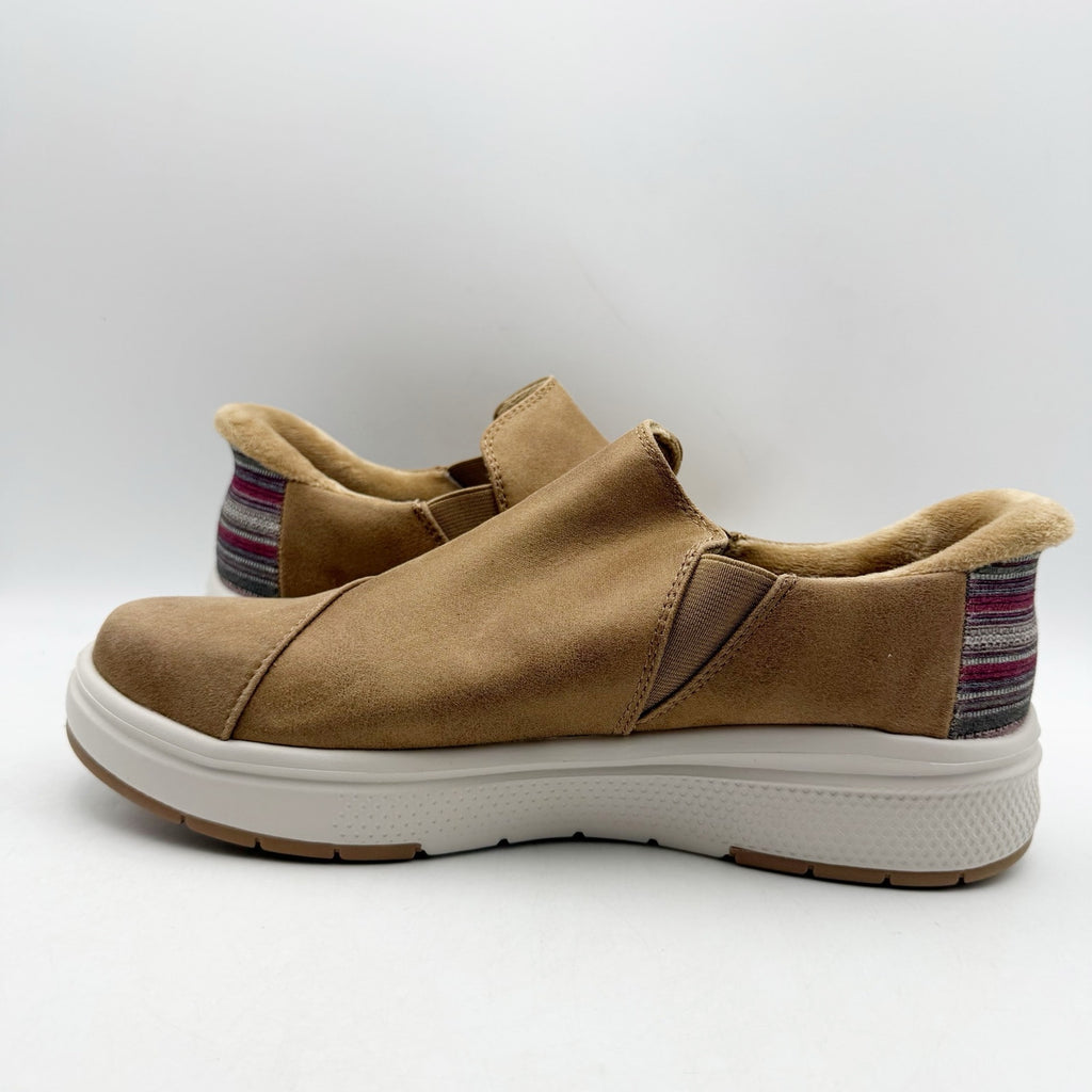 Skechers BOBS Womens Slip-Ins Skipper Wave Stay Snug Shoes Size 6.5 Brown NWT
