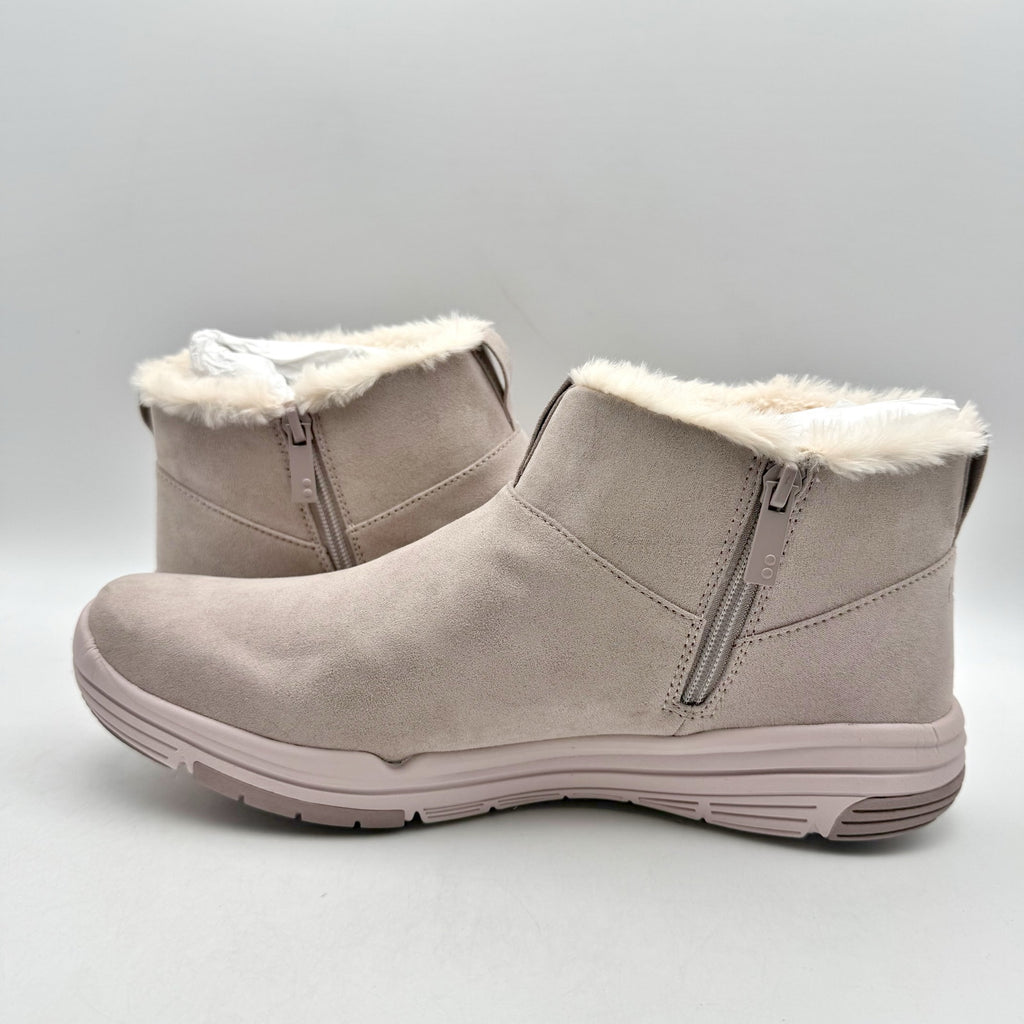 Ryka Womens Amber Ankle Boots Size 11 M EU 42 Pink Taupe Suede NIB