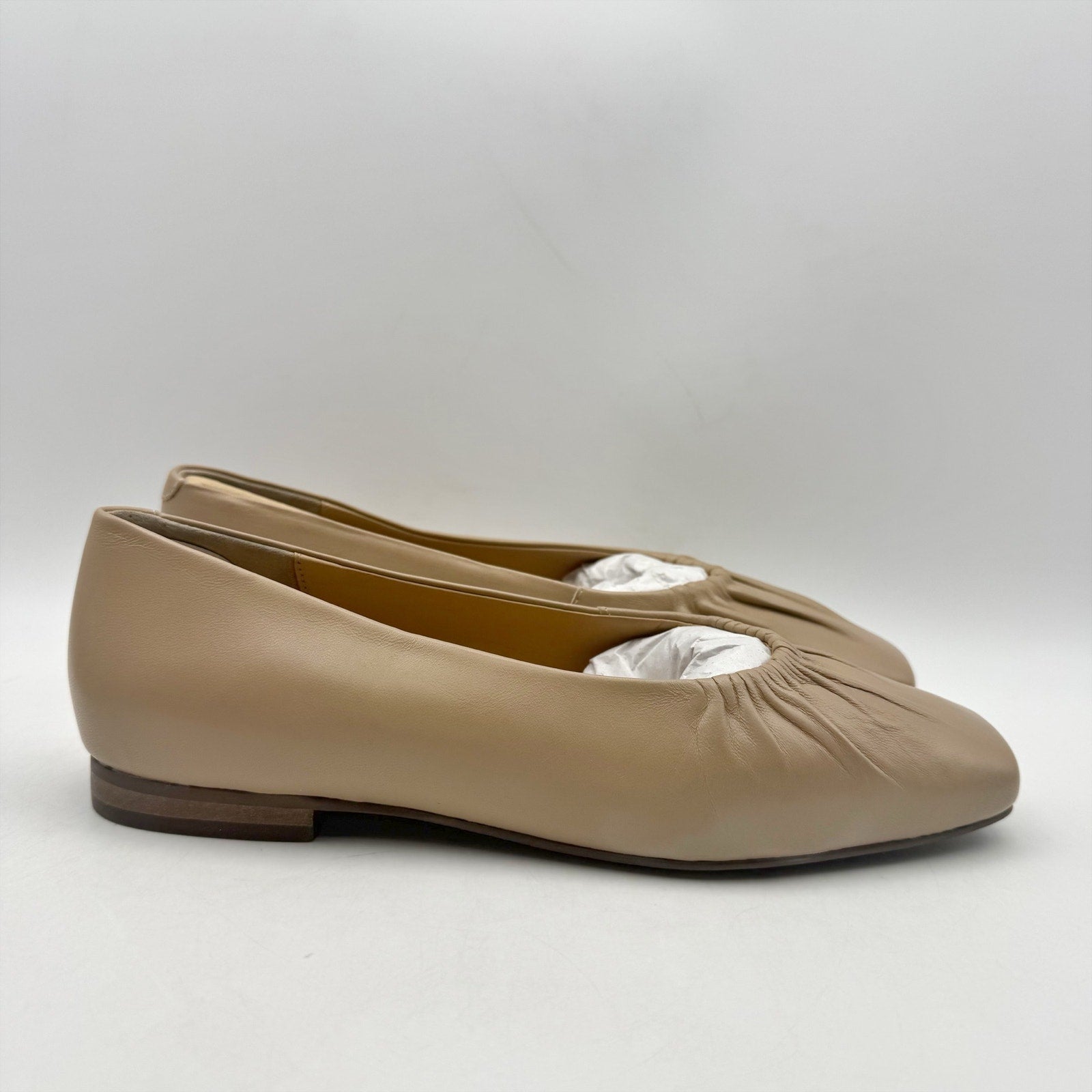 Seychelles Womens Little Things Flats Size 7.5 EU 38 Beige Tan Leather NWOB