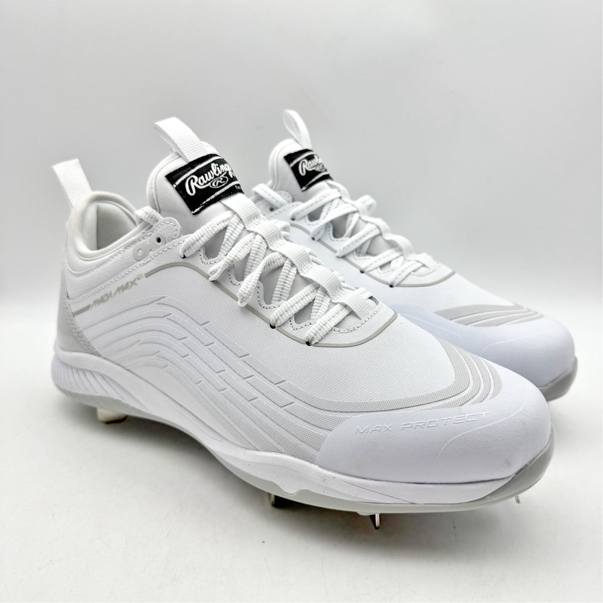Rawlings Mens Bullpen Low Baseball Cleats Size 8 D White Athletic NWOB