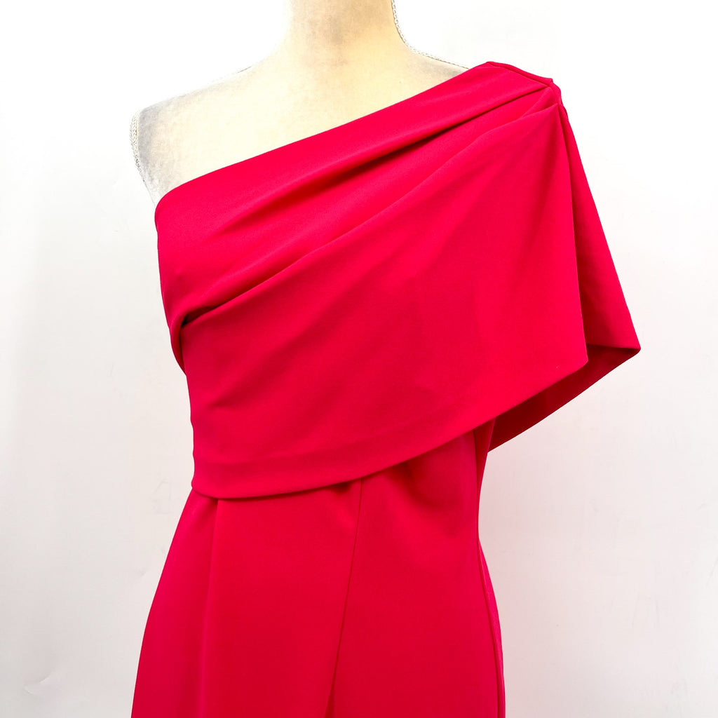 TRINA TURK Women's One-Shoulder Makina Dress Size 14 Pink Coral Asymmetric NWT