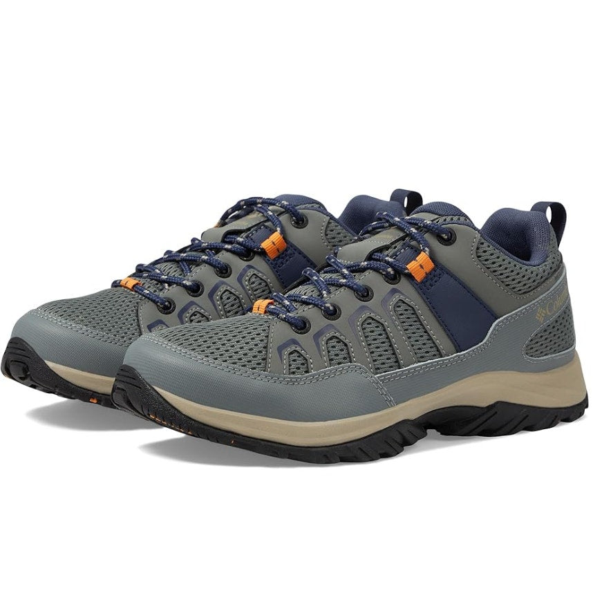 Columbia Womens Granite Trail Hiking Shoes Size 9.5 Blue Grey Waterproof NIB