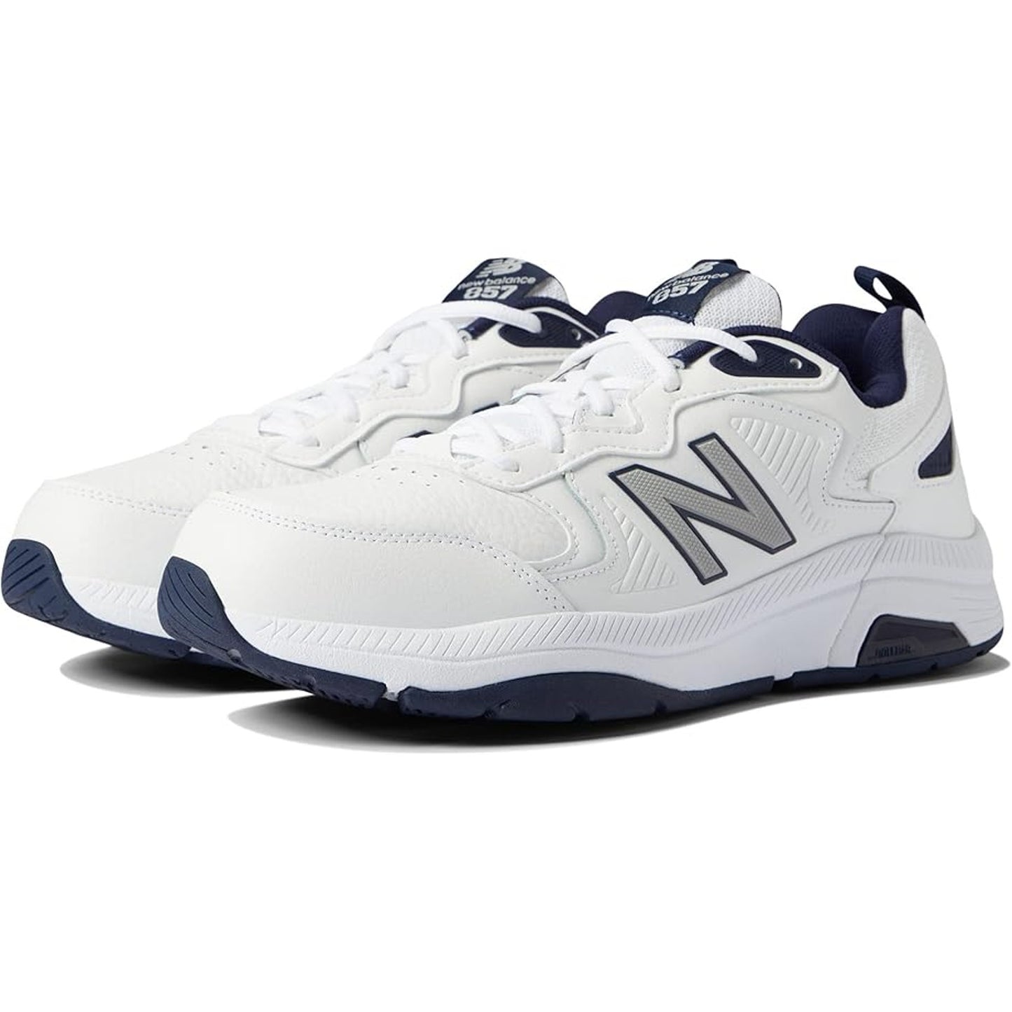 New Balance Mens 857v3 Training Sneakers US 7.5 XW White Navy Athletic NIB