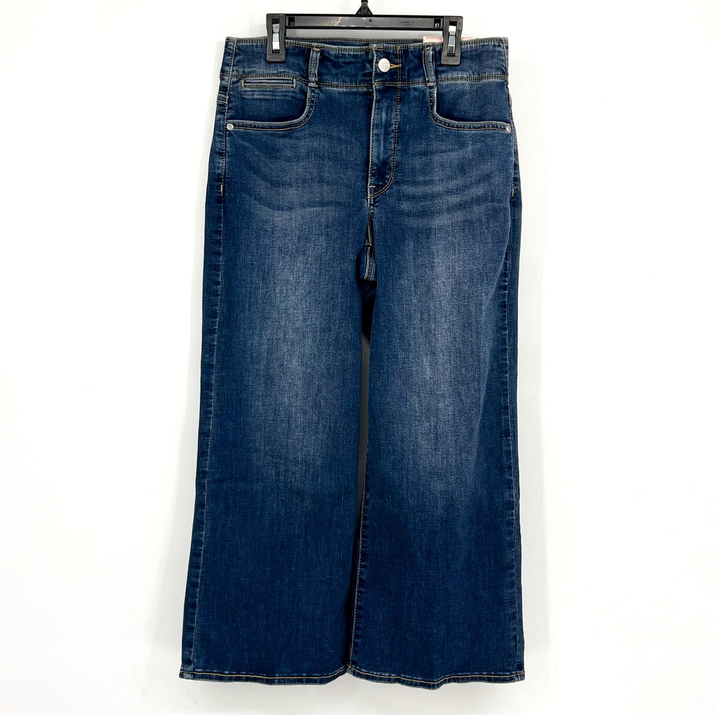 NYDJ Womens Major Wide Leg Capri Jeans Size 4 Long Serendipity Blue NWT