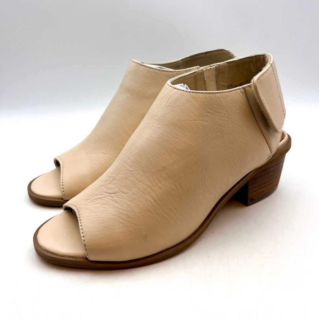 COLDWATER CREEK Women's Houston Peeptoe Sandals Size 6M Tan Leather NWOB